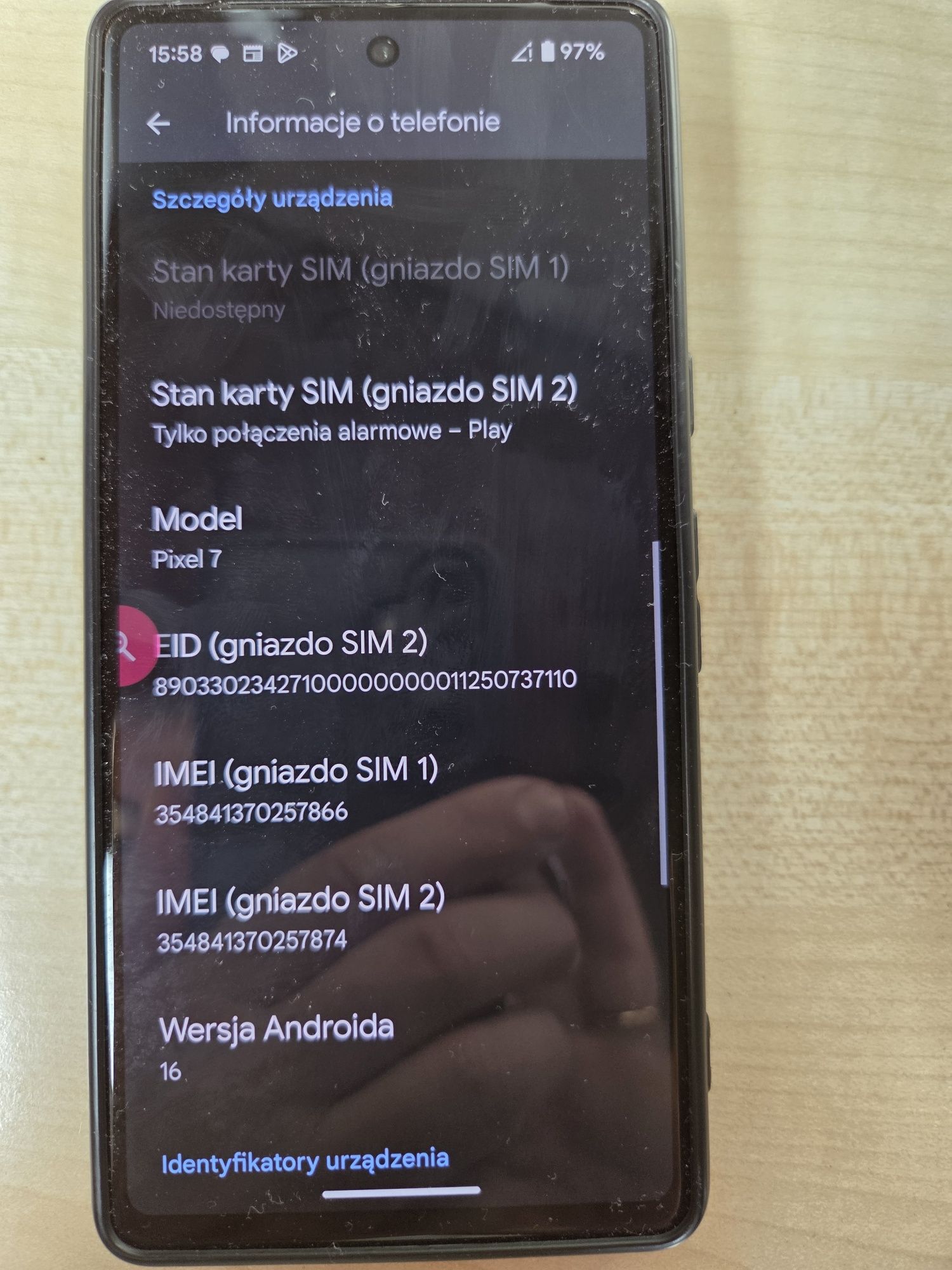 Pixel 7 wersja 128GB