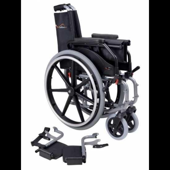 Cadeira de Rodas Manual em Aço Celta 41/43/46 cm Roda Grande - NOVO