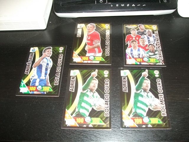 Cartas das Coleções Adrenalyn Futebol 2014/2015, 2015/2016 e 2016/2017