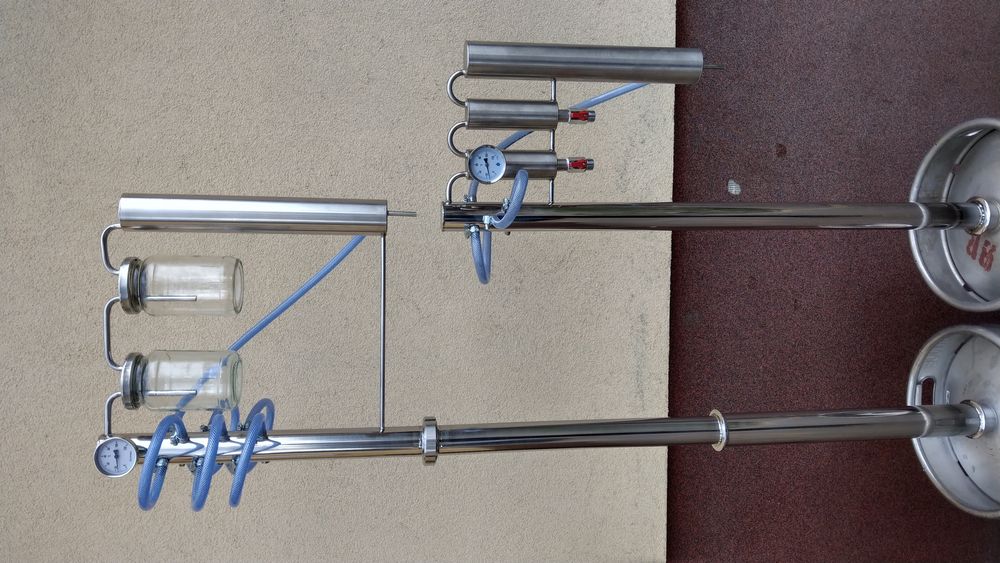 Destylator słoikowy odstojnik na słoik keg bimber