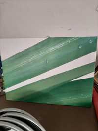 Tela - Quadro verde e branco