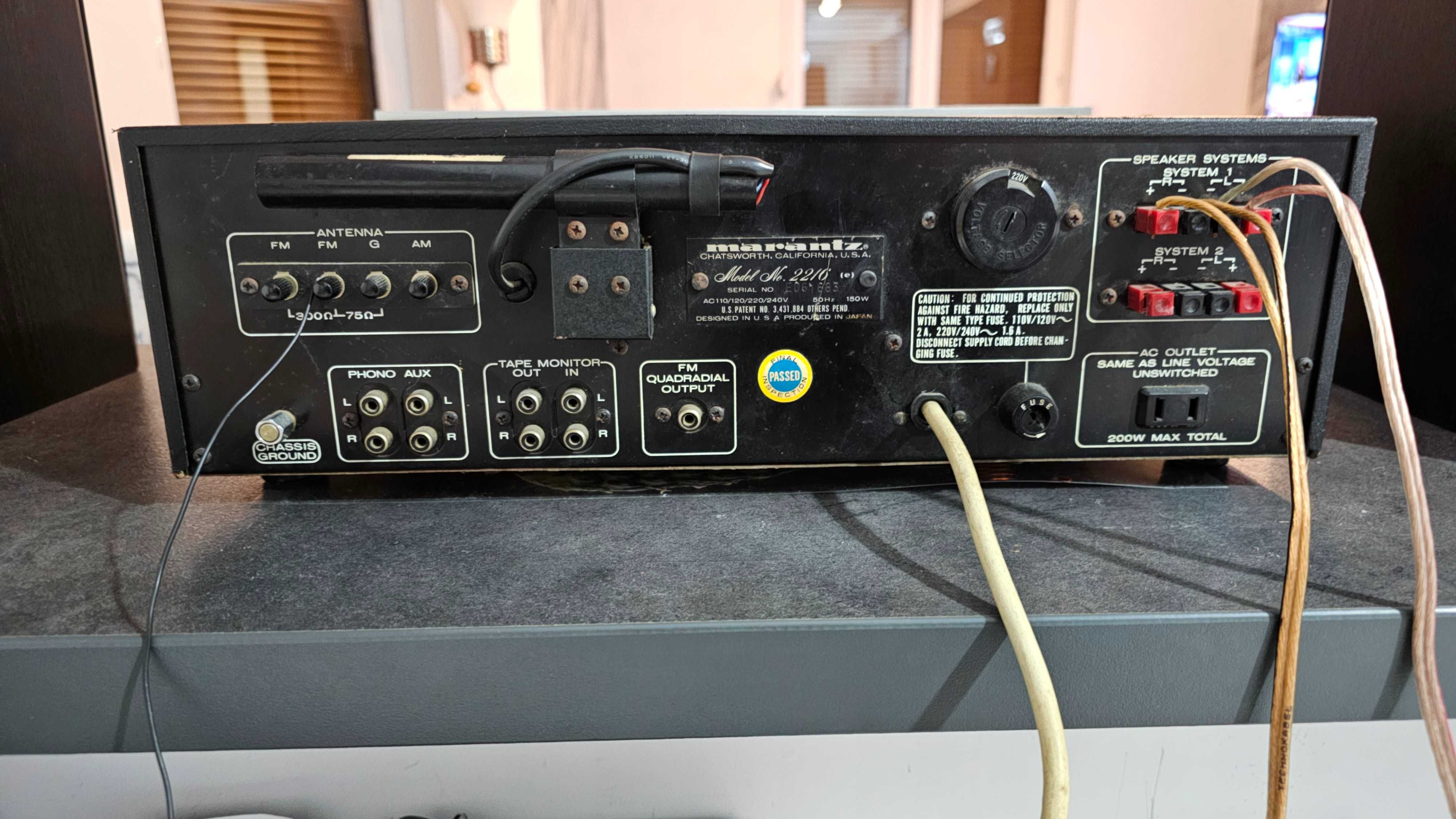 MARANTZ 2216 Amplituner stereo-Made in Japan-sprawny