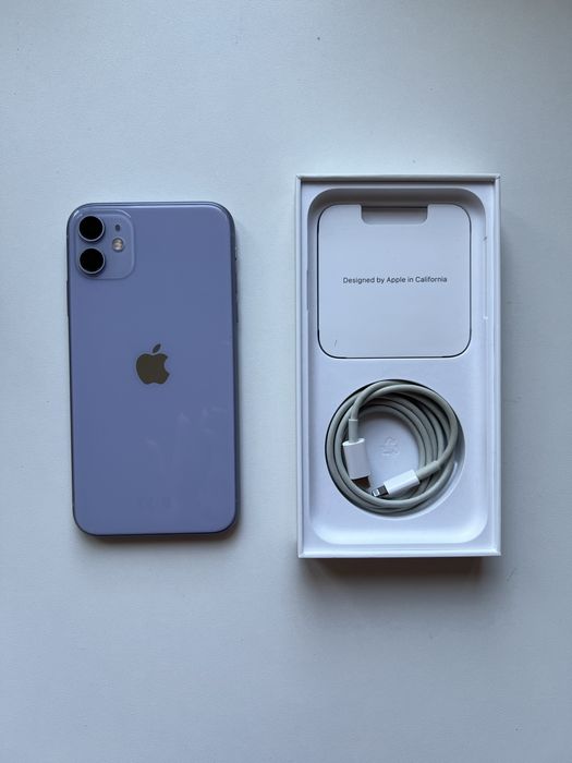 Apple IPhone 11 64GB fioletowy purple + oryginalny kabel lightning