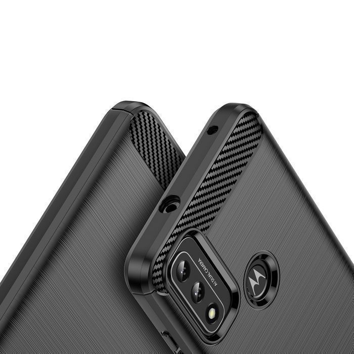 Carbon Case Elastyczne Etui Pokrowiec Motorola Moto G Play 2022 Czarny