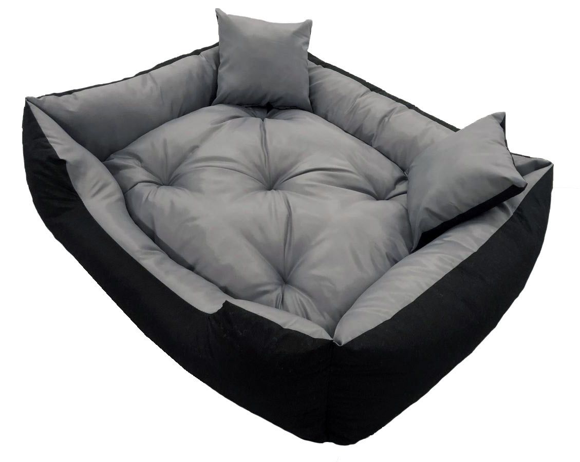 duże legowisko kojec łóżko dla psa kota 100x75 cm szare