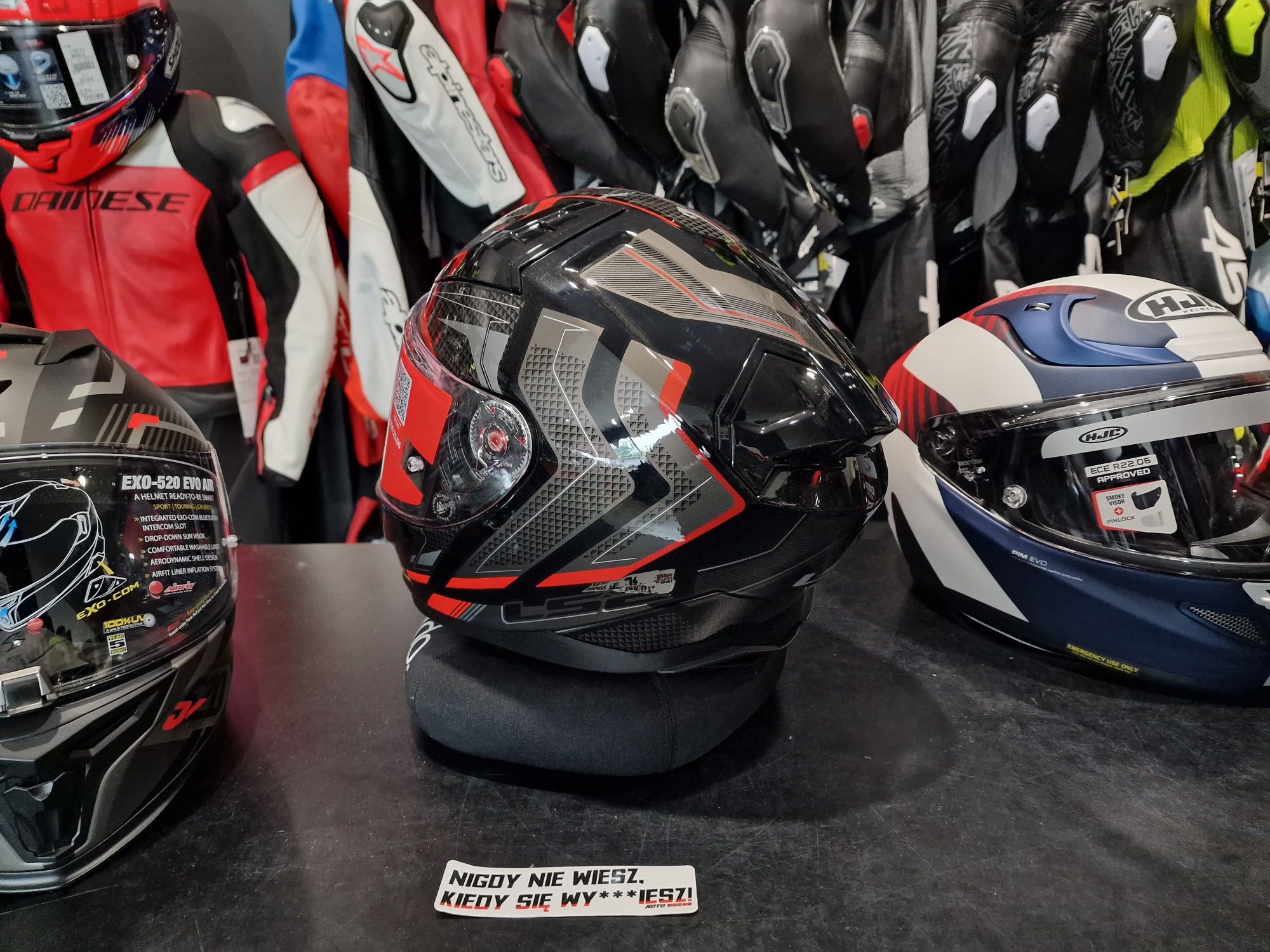 LS2 FF811 Vector 2 Alizer Black Red Helmet – Riderz Planet MotoSzafa