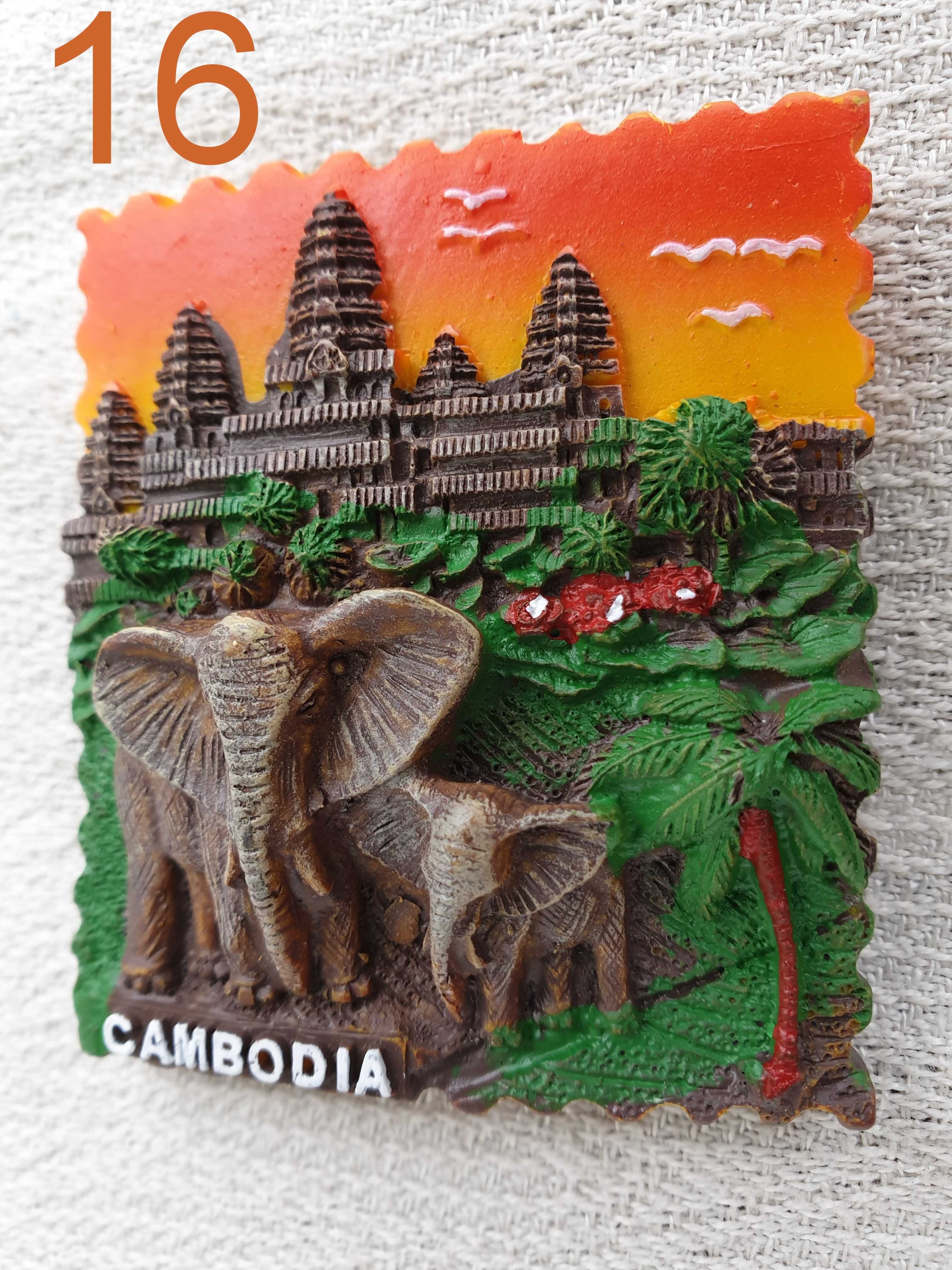 Kambodża, Cambodia - Magnes na lodówkę - wzór 16