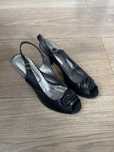 Czarne buty na obcasie