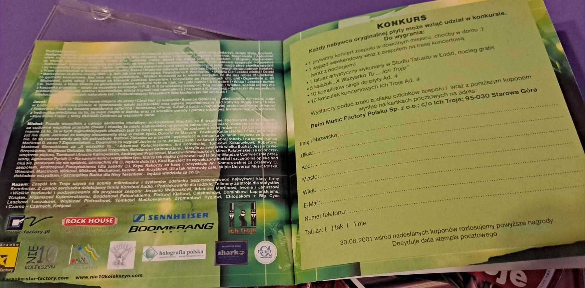Ich Troje – Ad. 4 , CD 2001