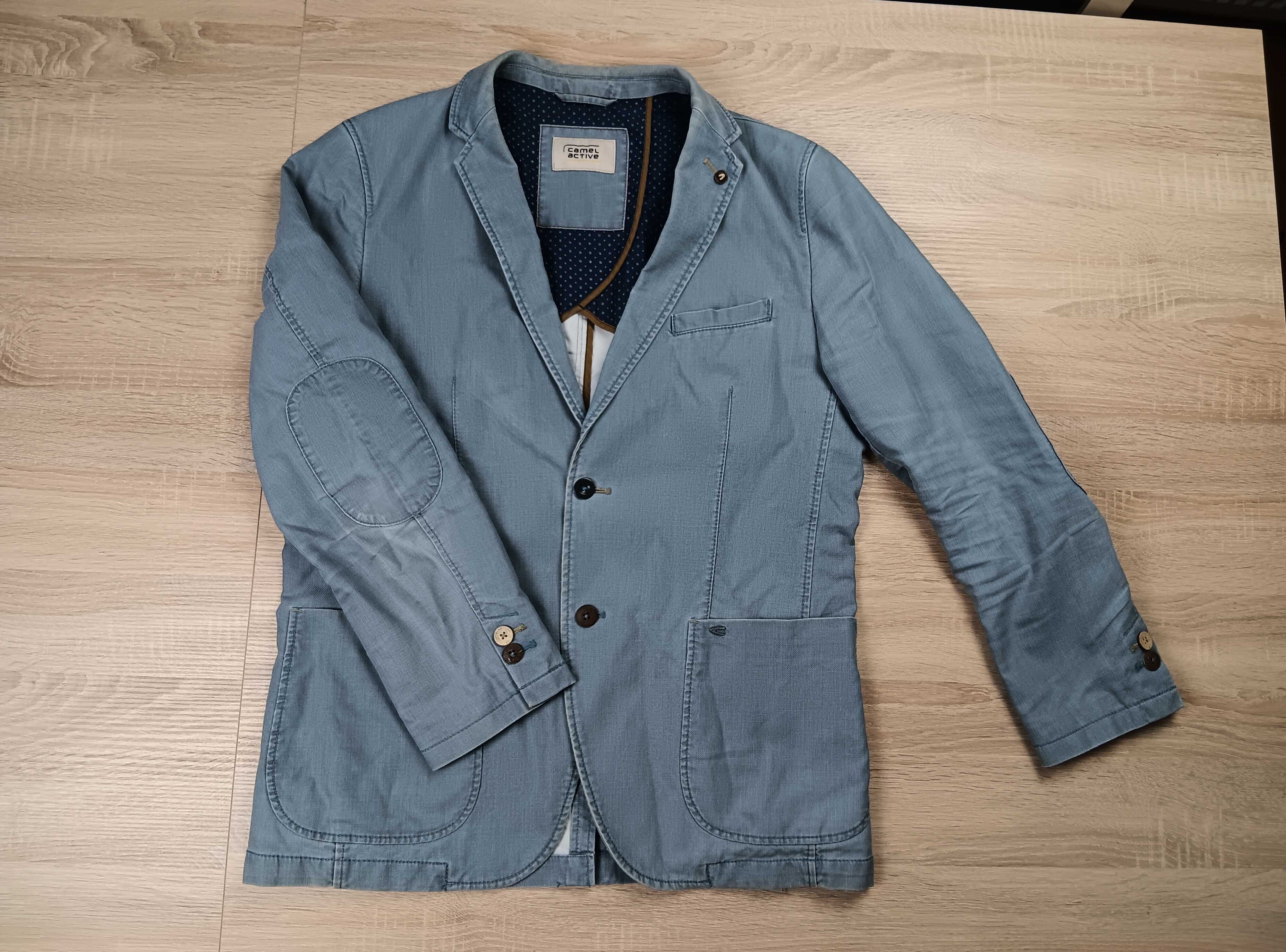 Niebieska casualowa marynarka męska Camel Active rozmiar 50