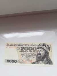 Polska 2 tys złotych 1982 rok Mieszko banknot kolekcjonerski
