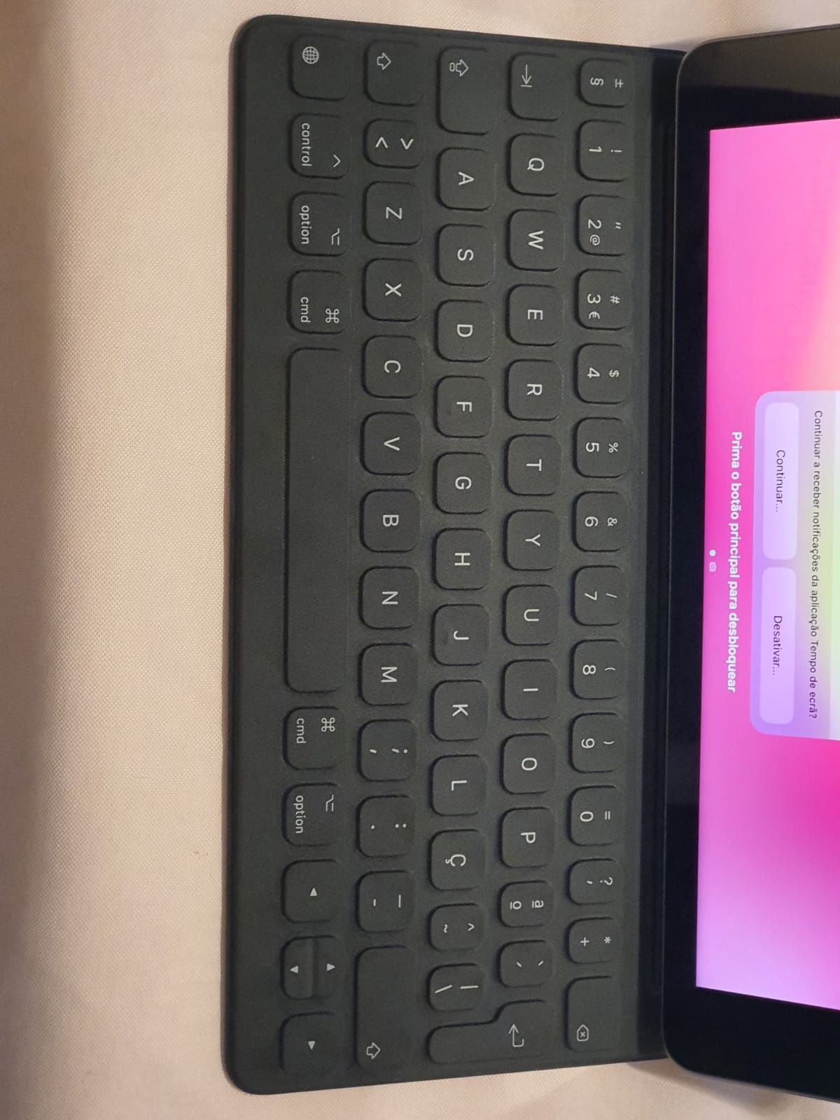 Ipad 7 geração com teclado