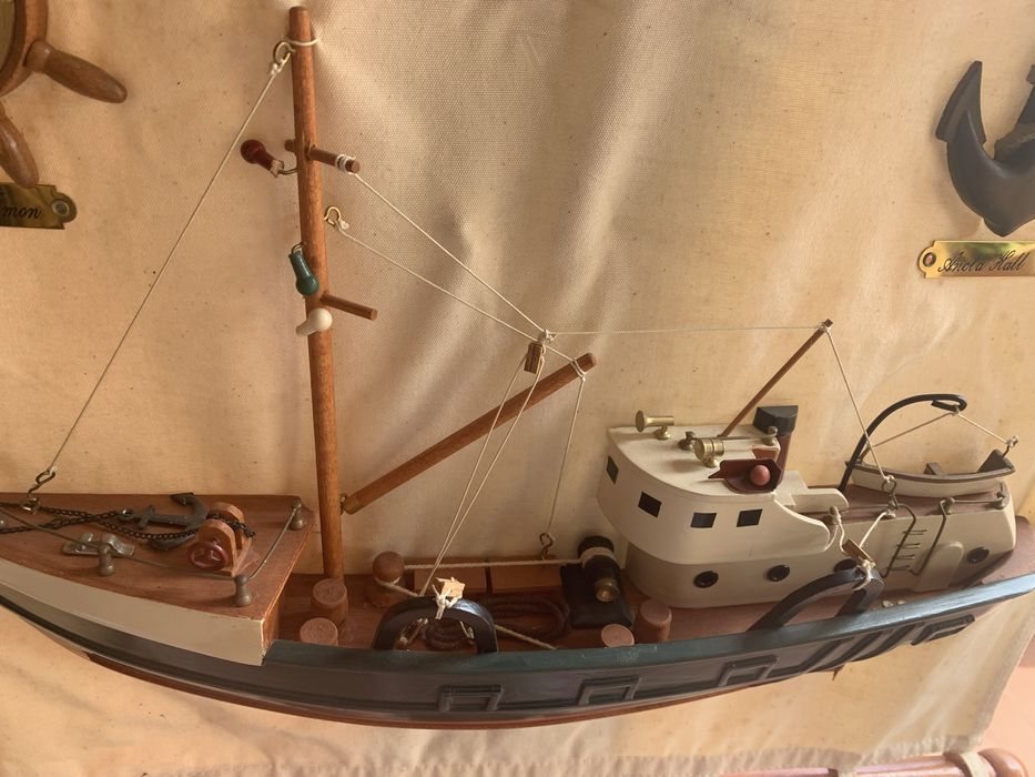 Quadro com Veleiro em alto relevo
