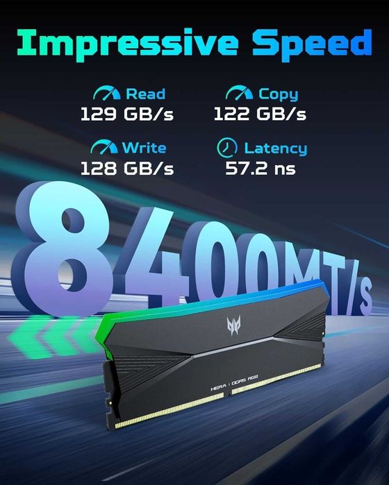 Оперативная память Predator Hera DDR5 RGB 32GB 8000MHz  1 шт. NEW!