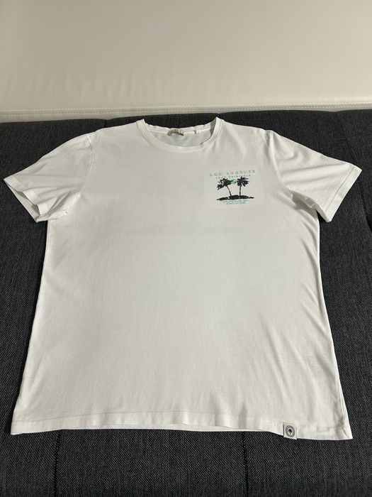 Koszulka biała z nadrukiem marki C&A rozmiar M - stan bardzo dobry