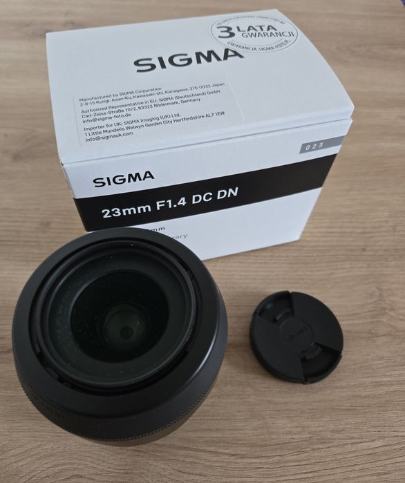 Obiektyw Sigma 23mm 1.4F do Canon RF