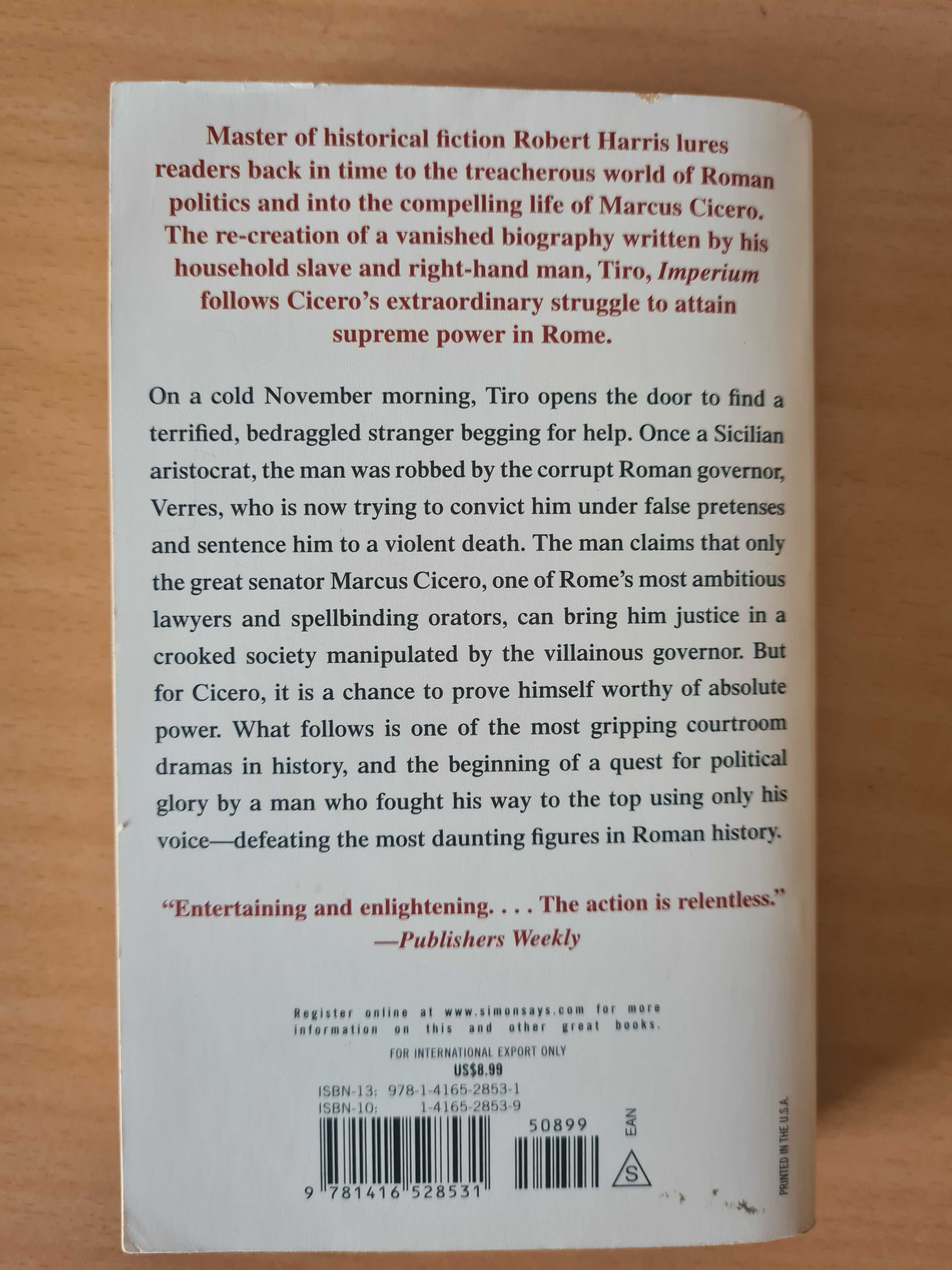 Livro "Imperium" de Robert Harris