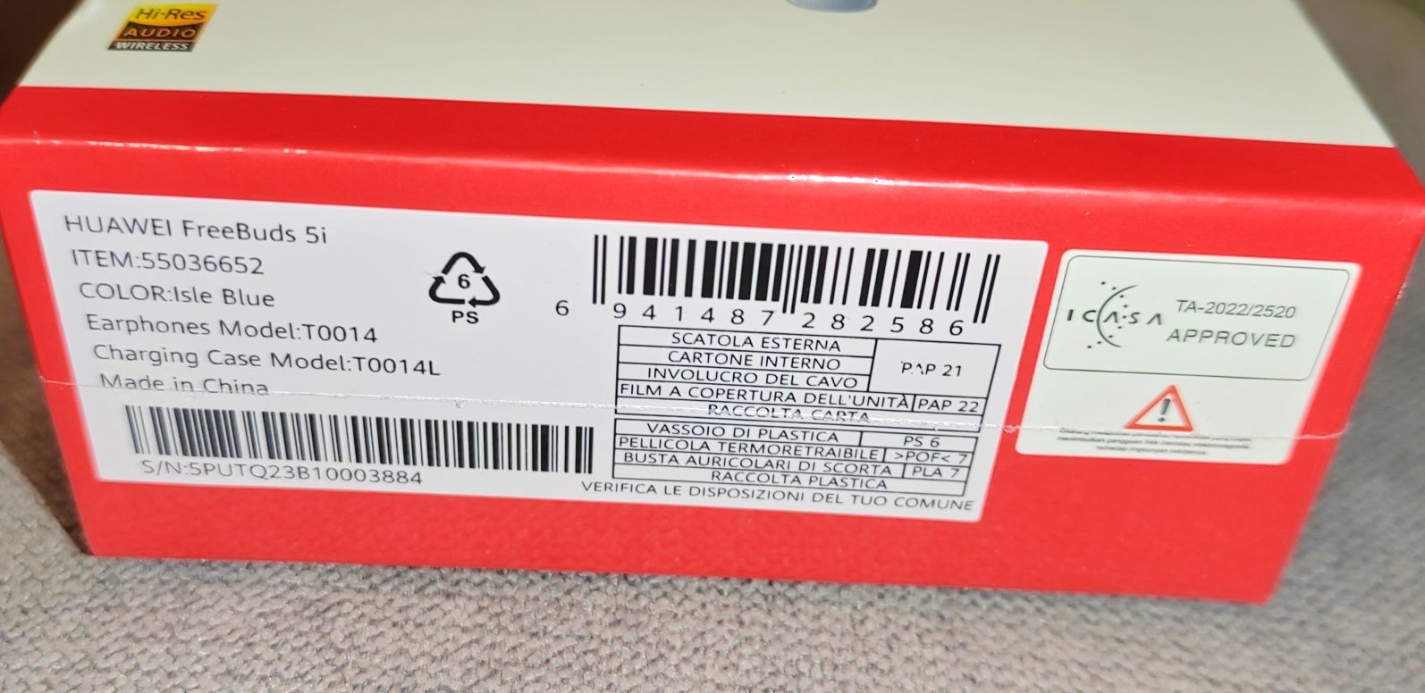 Słuchawki Huawei FreeBuds 5i