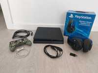 Playstation 4 Slim (c/ Garantia) + Comando + Headset Sony PS4 Wireless