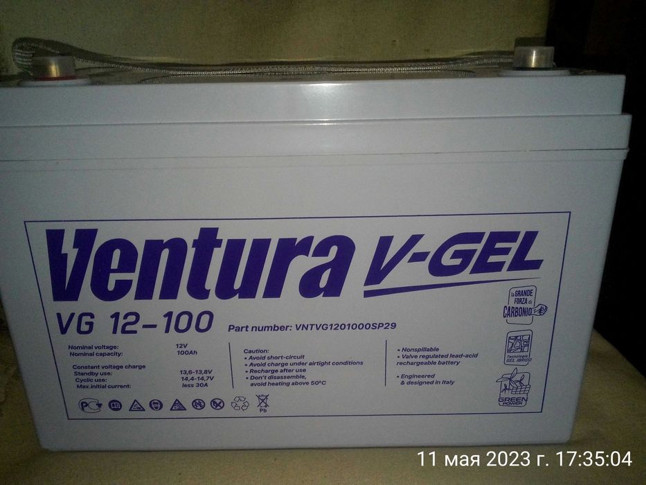 Аккумулятор Ventura VG 12-100 V-Gel (гелевый) НОВЫЙ