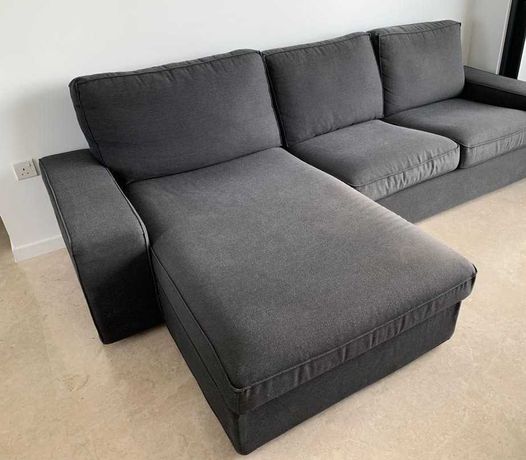 IKEA KIVIK nowoczesny narożnik/sofa z leżanką