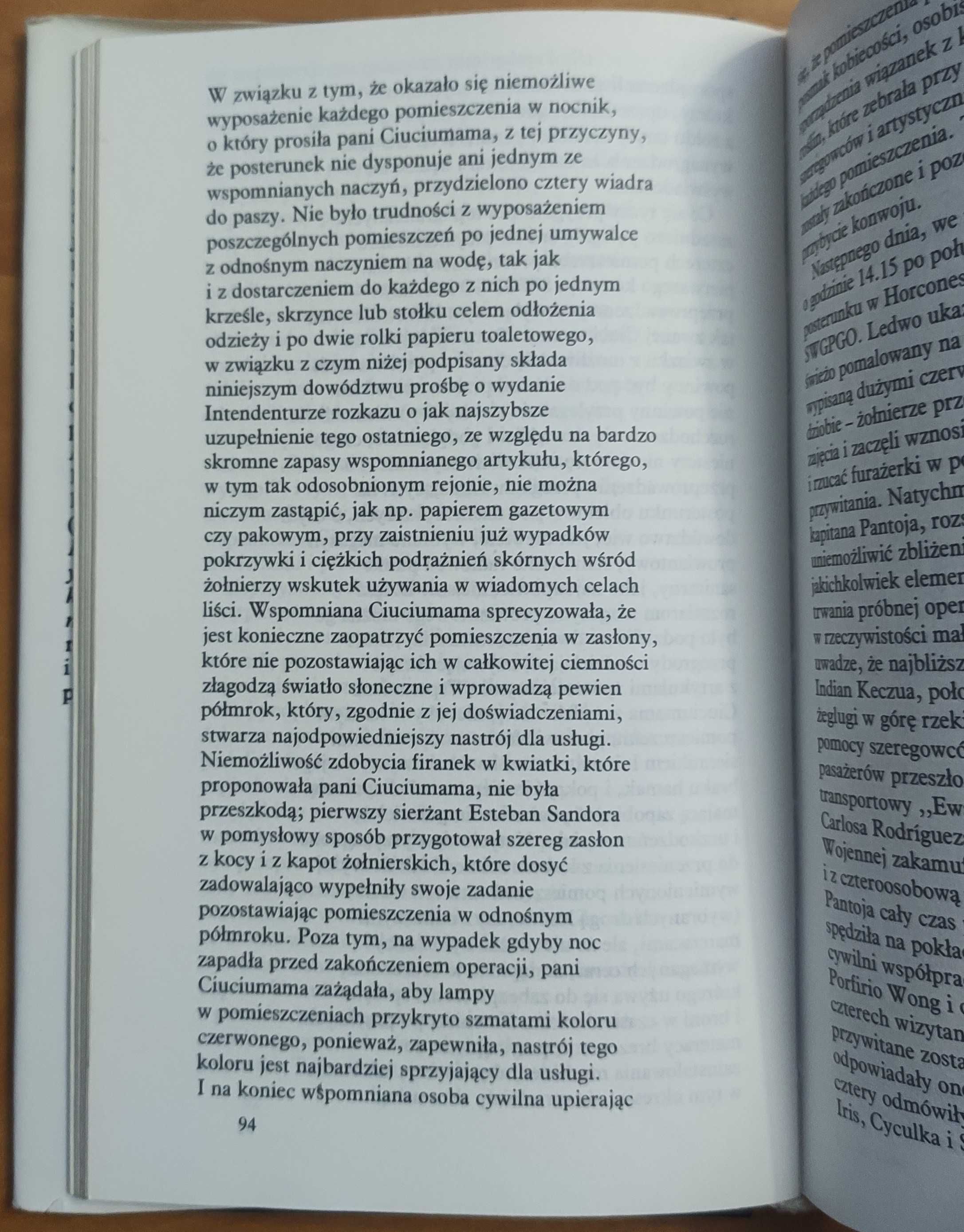 Pantaleon i wizytantki - M. V. Llosa
