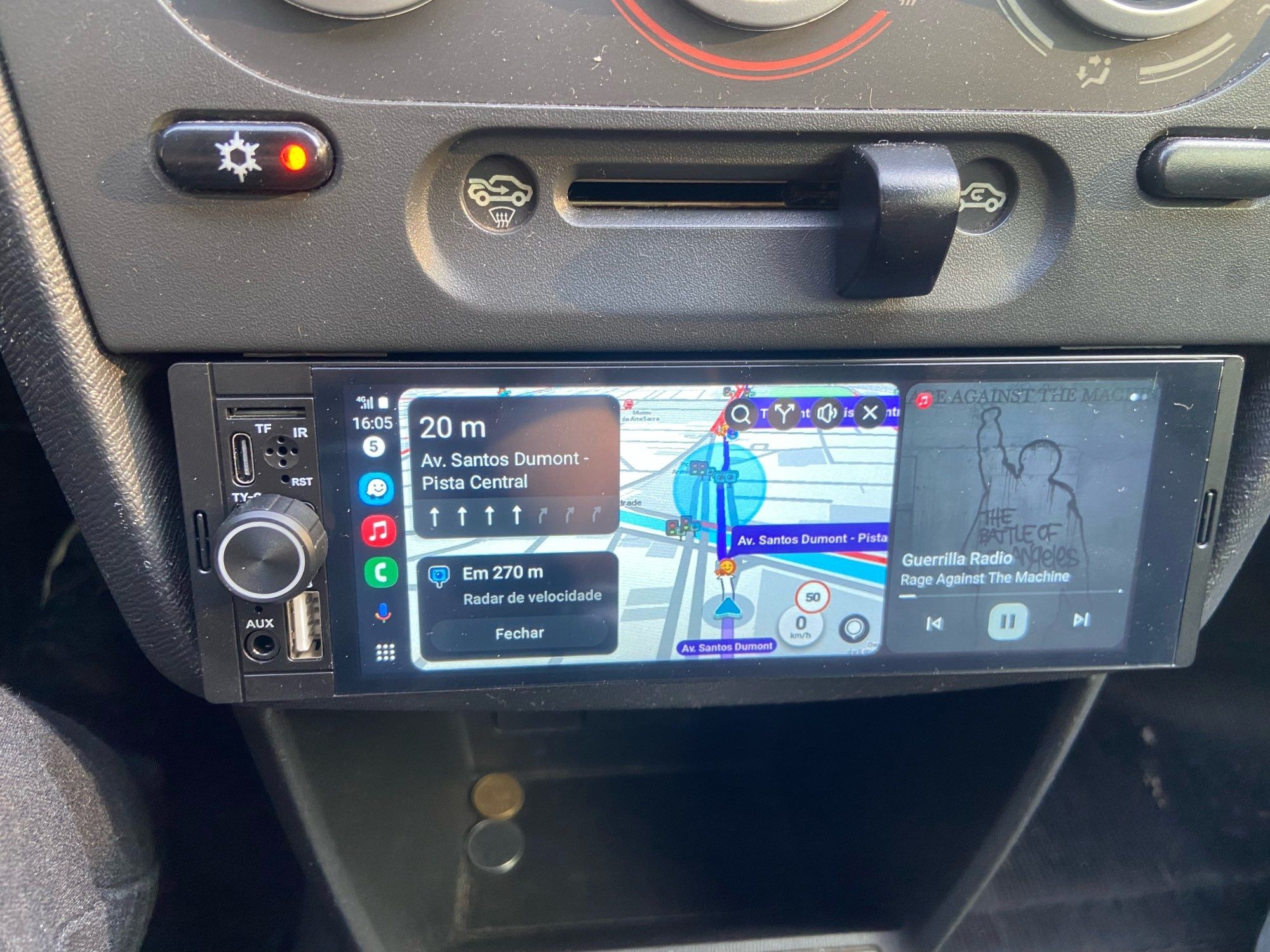 Auto Radio android CarPlay e Android auto  + câmera traseira