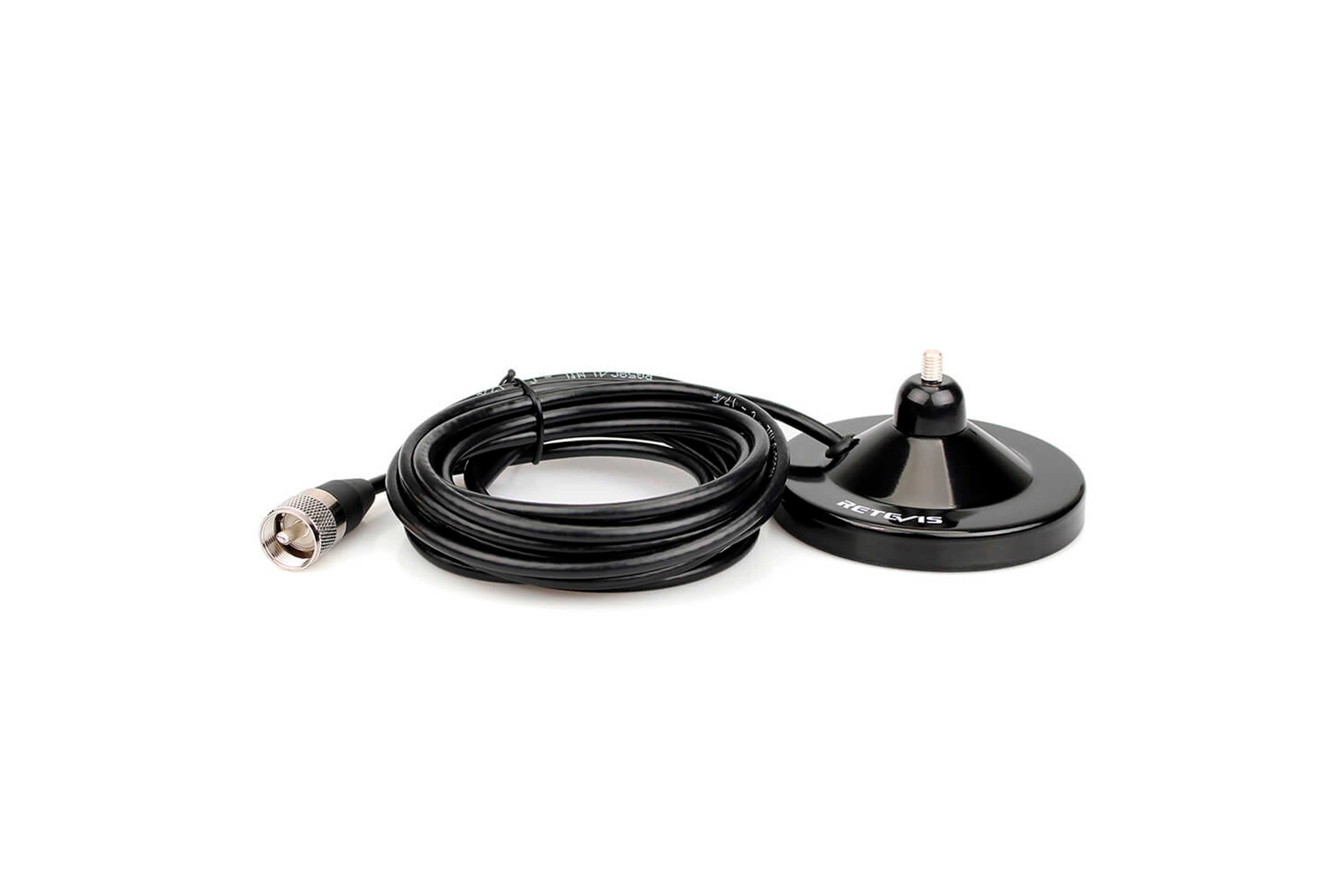 Antena de comunicações VHF UHF com Iman para automóvel