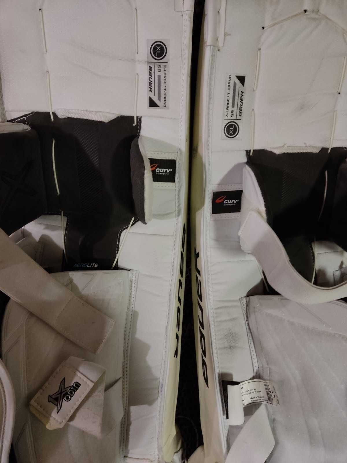 Хоккейные вратарские профессиональные щитки BAUER XL на взрослого