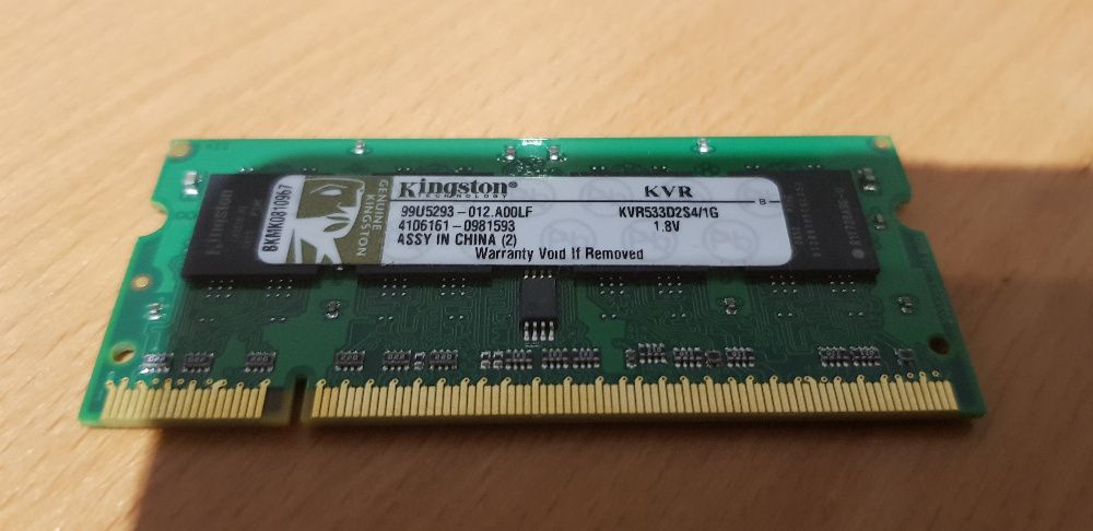 Memória Kingston - 1 GB - DDR2 (KVR533D2S4/1G)