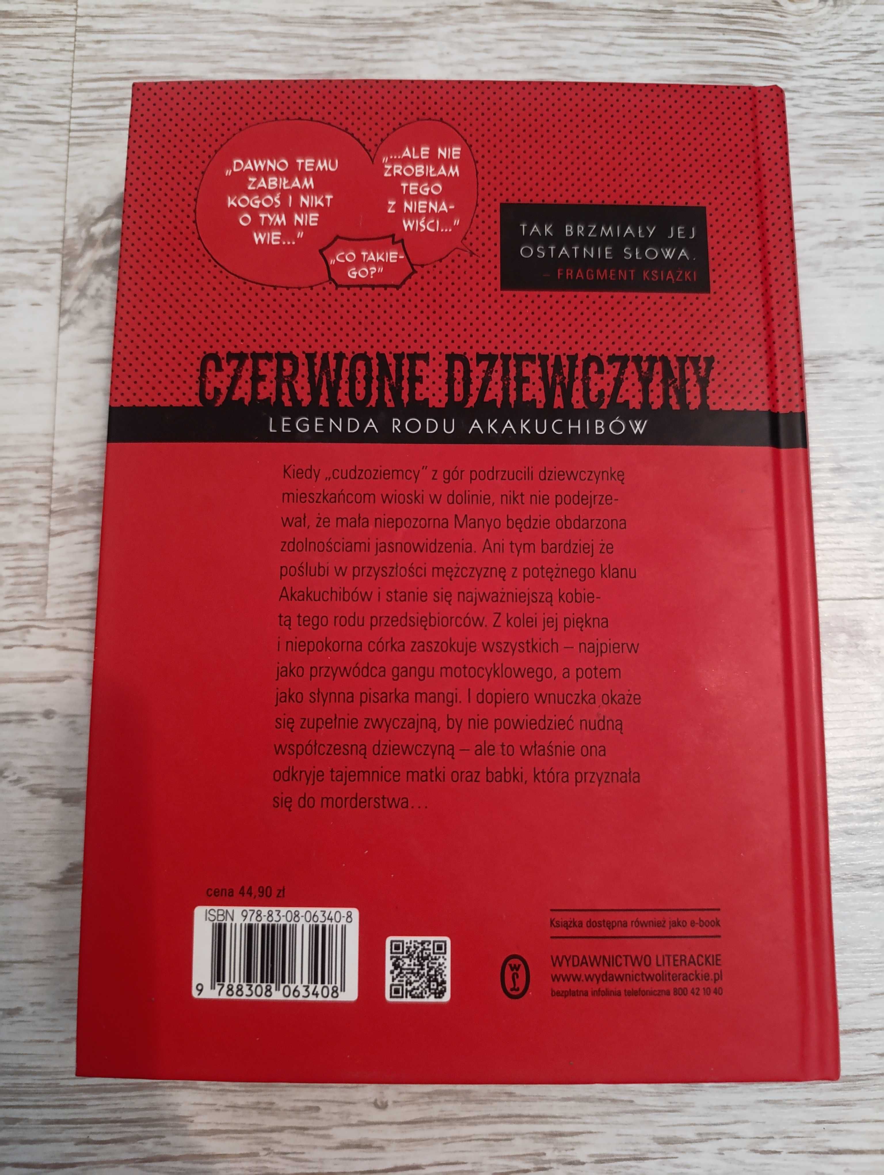 książka "Czerwone dziewczyny. legenda rodu Akakuchibów" twarda oprawa