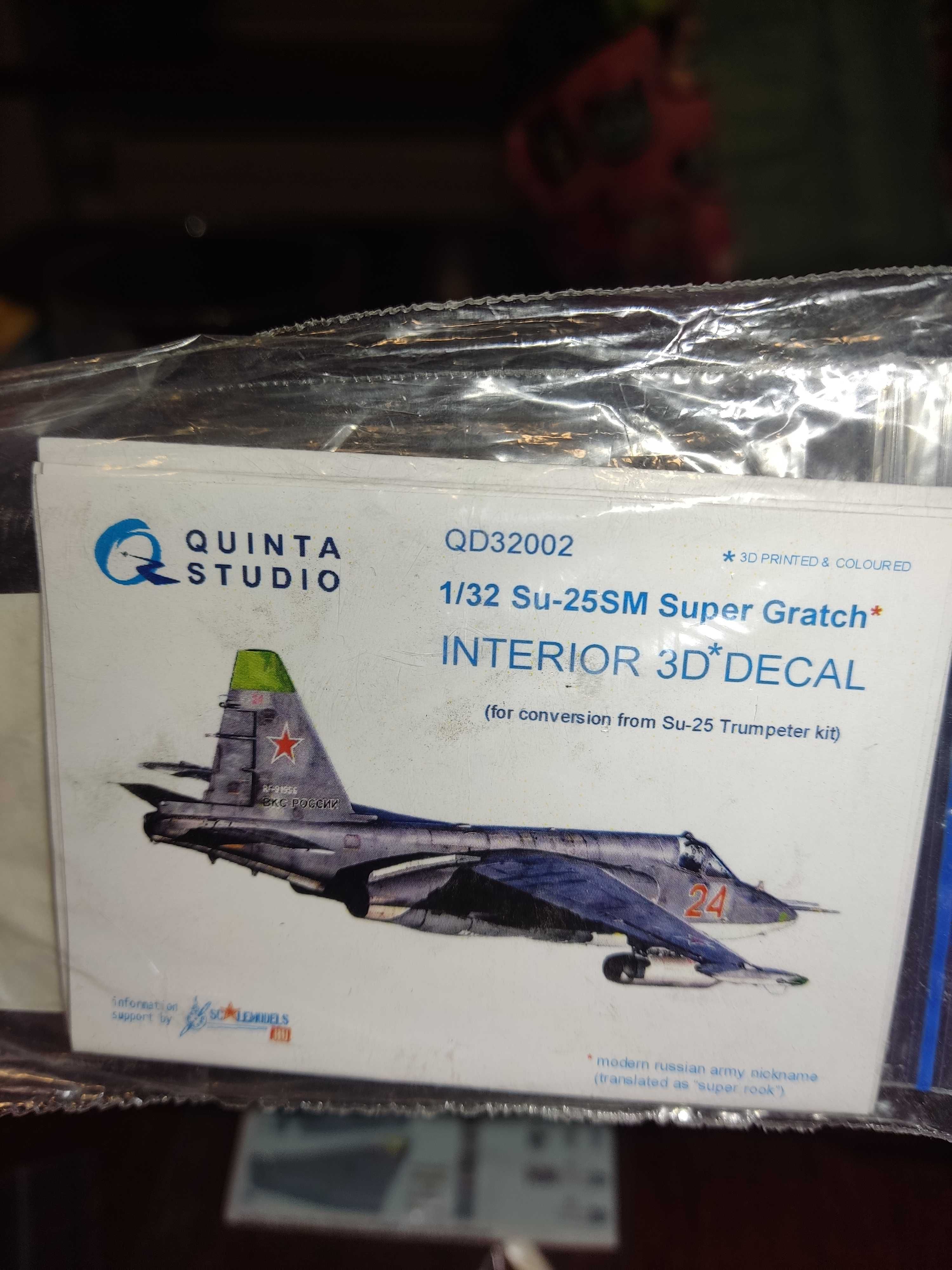1/32 Quinta Studio QD32002 Su-25SM Trumpeter