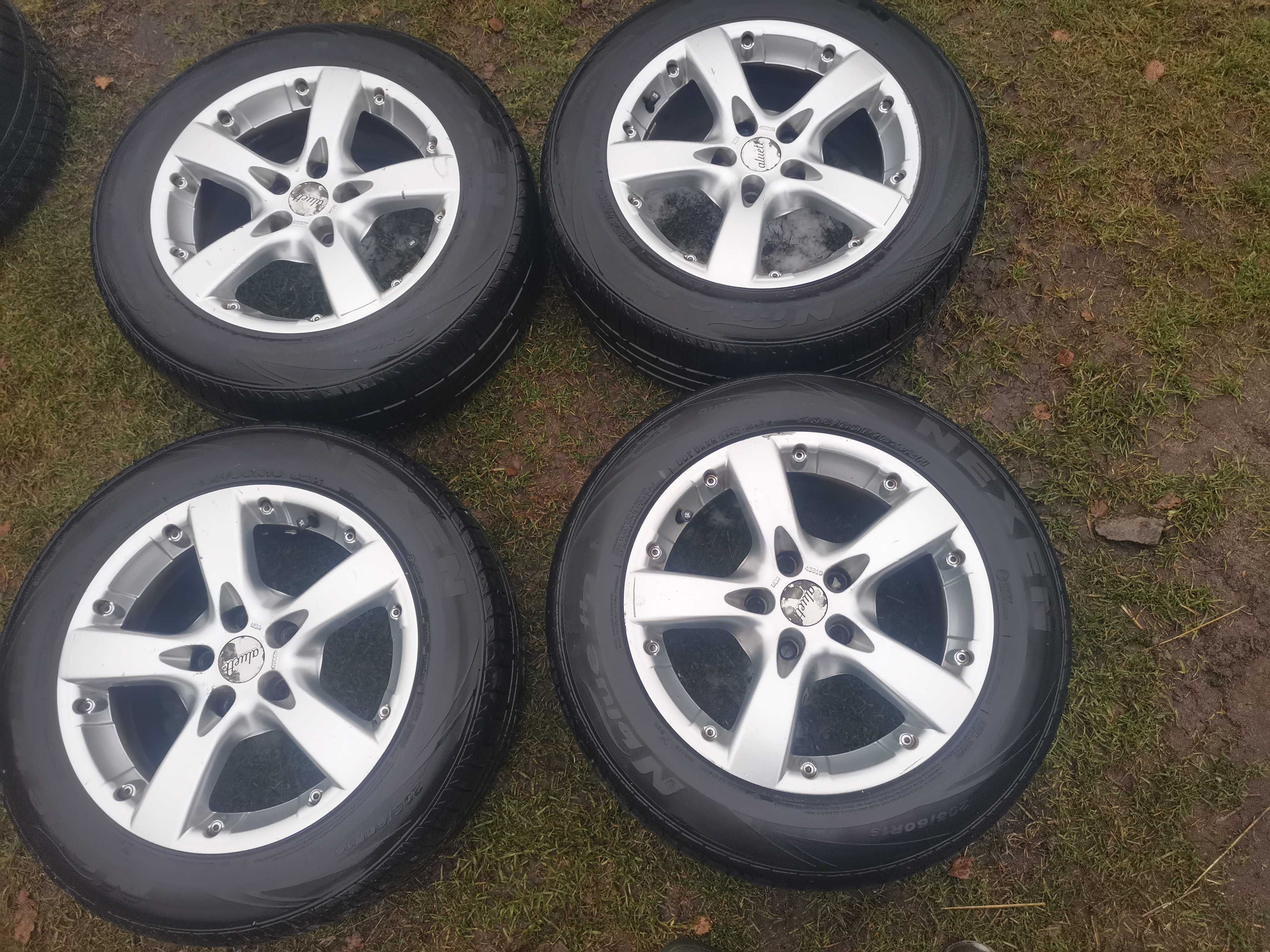 Alufelgi 16" 5x112 wraz z oponami letnimi Nexen Nblue
