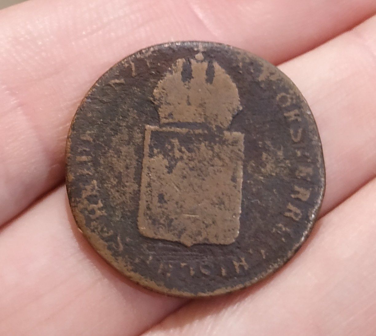 Монета 1 крейцер кройцер 1816