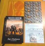 Warhammer The Horus Heresy rulebook z akcesoriami
