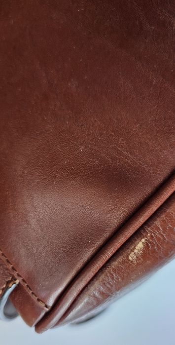 Skórzana torebka pojemna vintage retro boho y2k 90s 80s avant garde