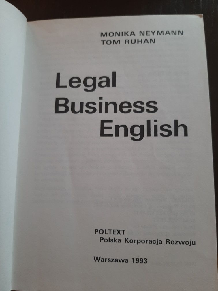 Legal business english Mojika Neymann Tom Ruhan