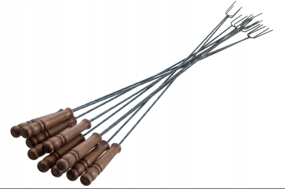 Kije Do Ogniska 10 Sztuk Metalowe Widelce 100cm Polski Producent