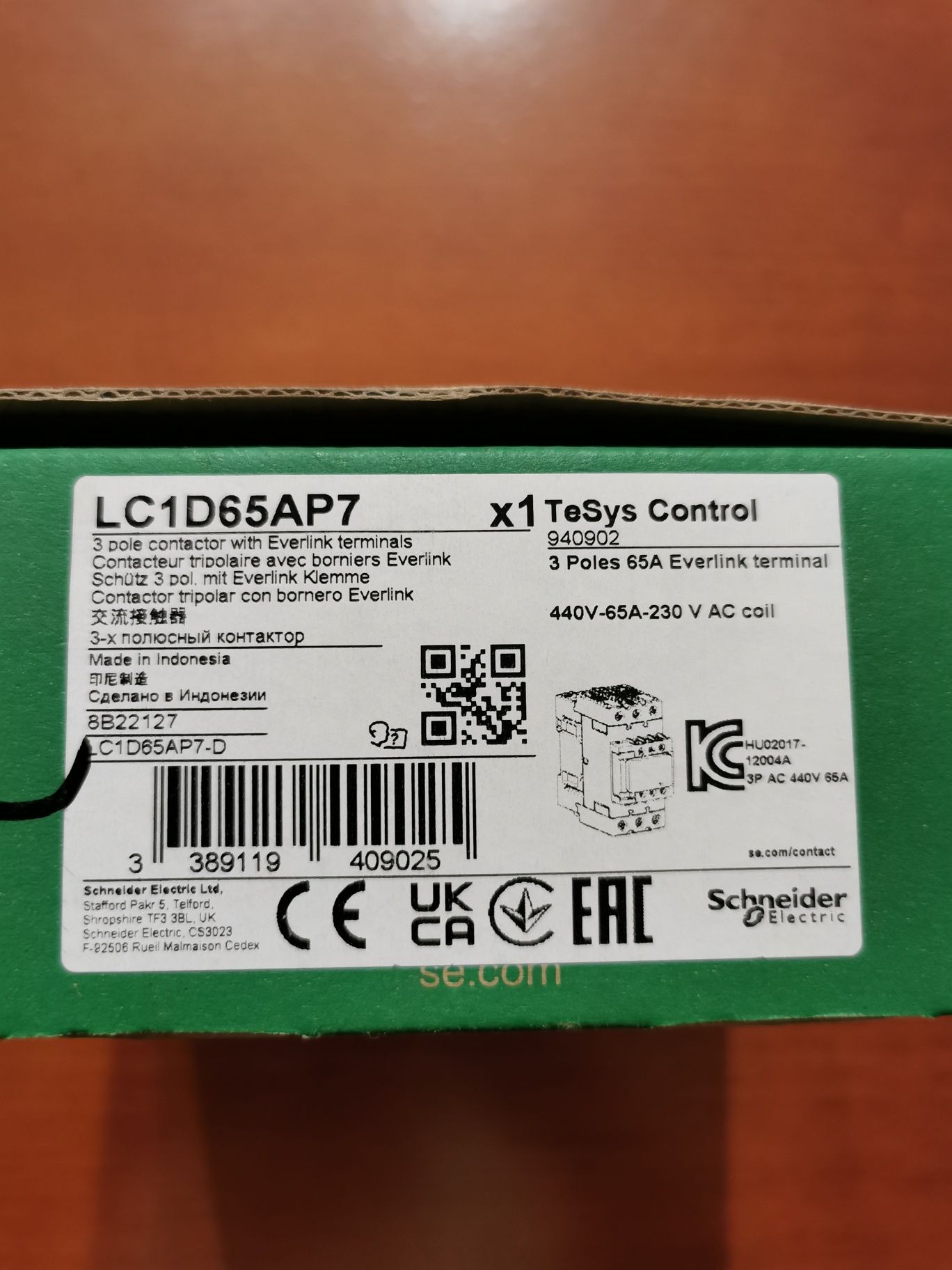 stycznik LC1D65AP7
