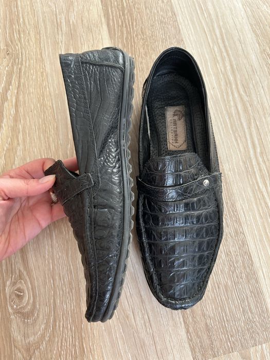 Шкіряні чоловічі макасіни 41 р