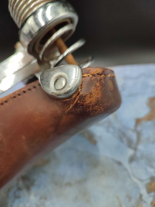 Stare Siedzenie Rowerowe skórzane - Lepper - Vintage 3024