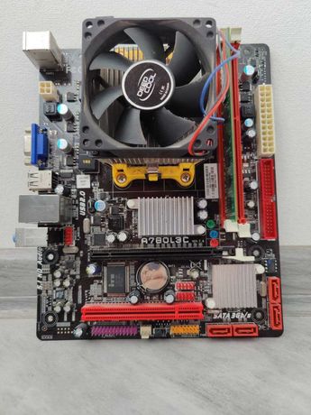 Материнская плата AMD AM3 Biostar A780L3 / 4GB DDR3 / Athlon II X2 250