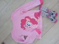 Bluza Pinkie Pie rozmiar 122-128 stan bdb i skarpetki