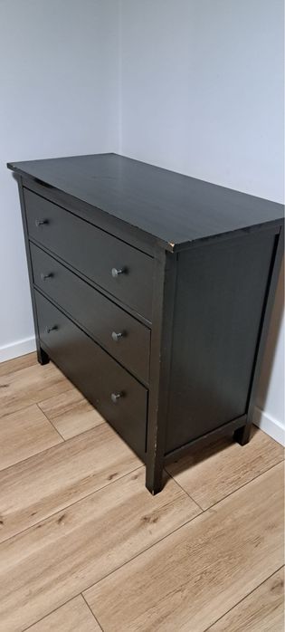 Komoda drewniana czarna