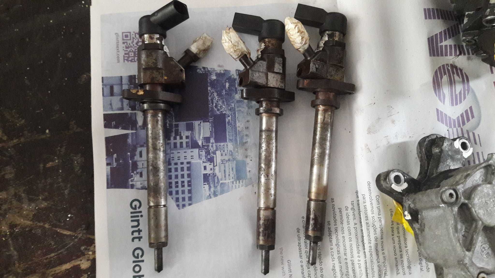 Injectores, alta pressão e régua injecção Citroen e Peugeot 2.0HDI RHR