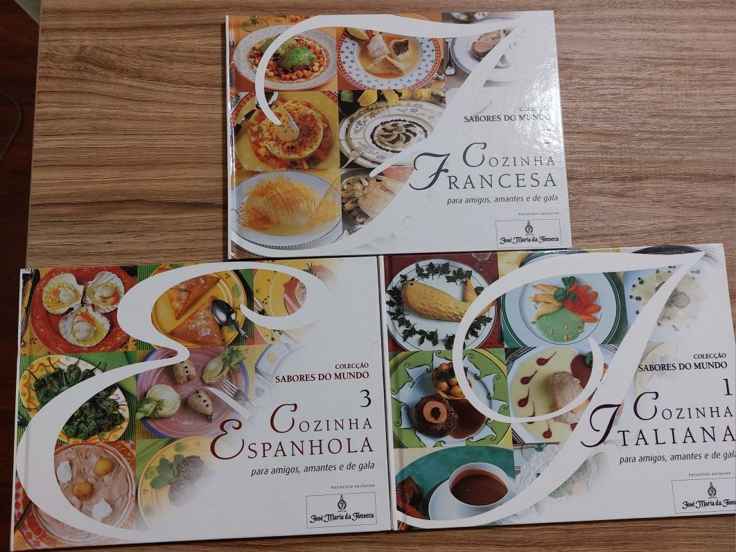 Livros de receitas, Francesa, Espanhola e Italiana