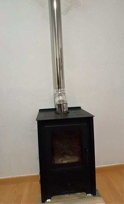 Lalamandra a lenha recuperador em aço