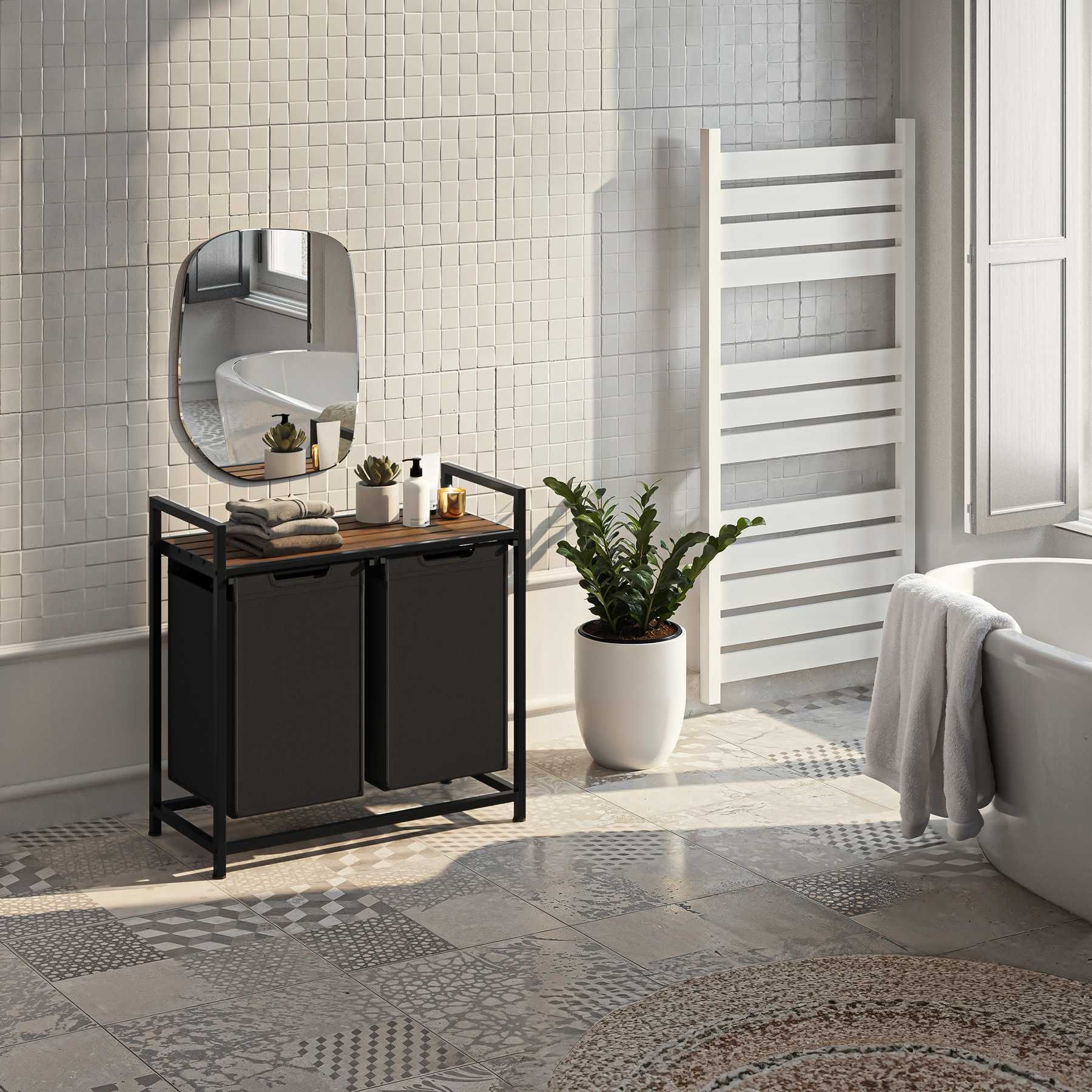 Sortownik na pranie 34 x 74 x 72 cm OUTLET
