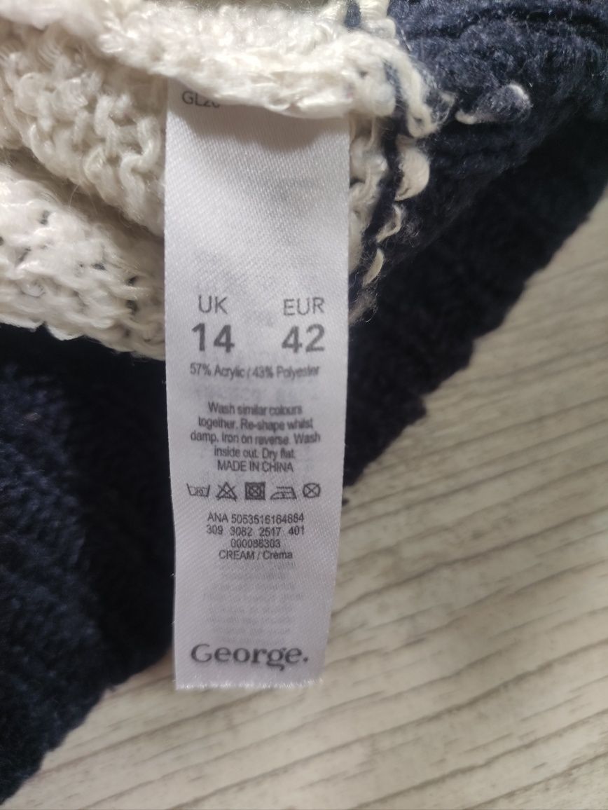 Sweter w paski George, rozmiar 42