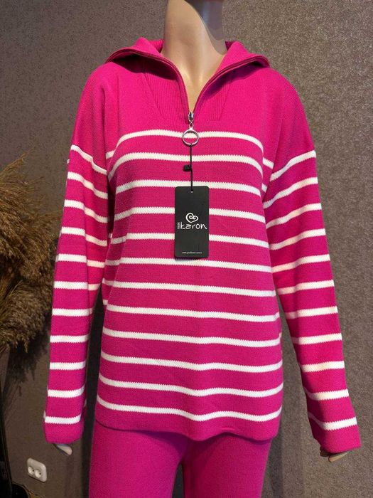 Новый.Розовый женский костюм овер сайс